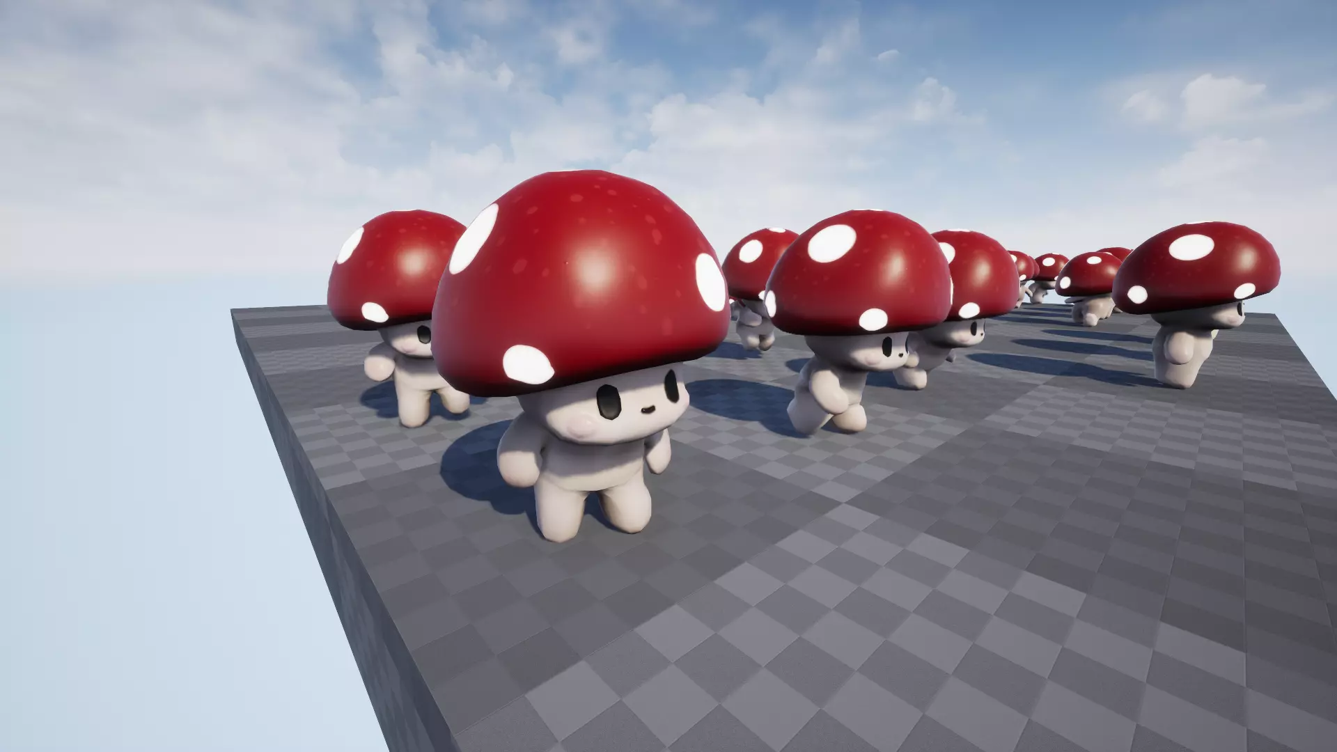 Mushroom Low poly Low-poly 3D model_18