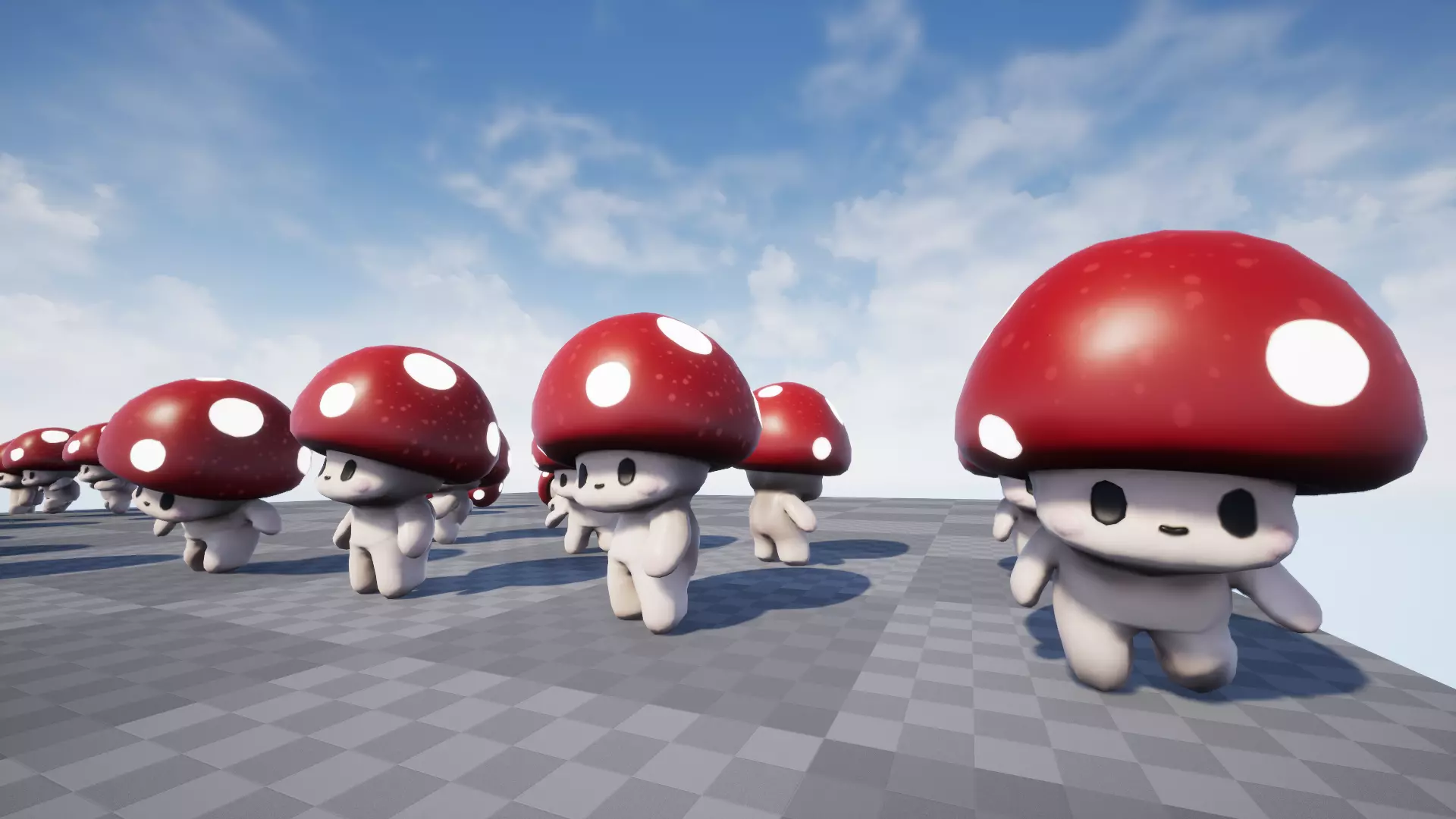 Mushroom Low poly Low-poly 3D model_22