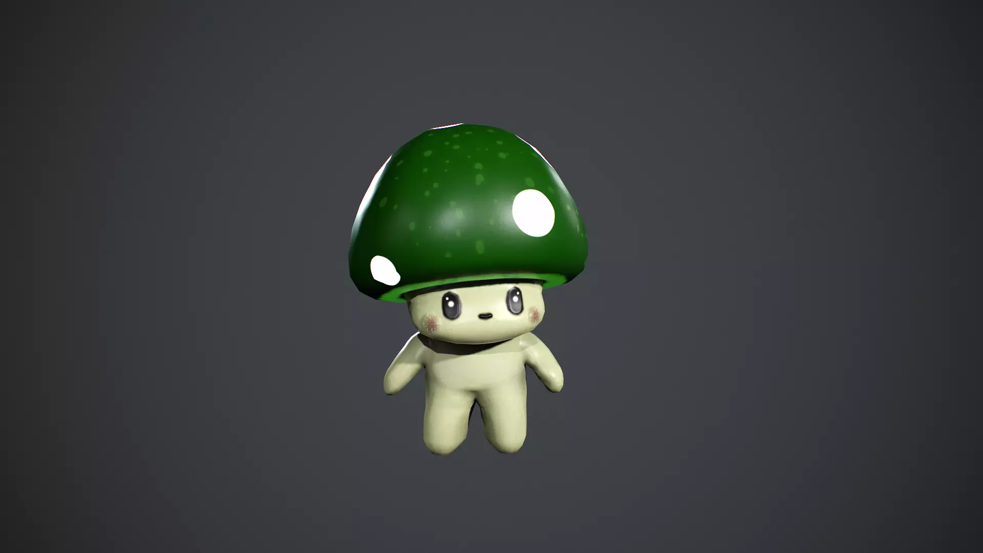 Mushroom Low poly Low-poly 3D model_8