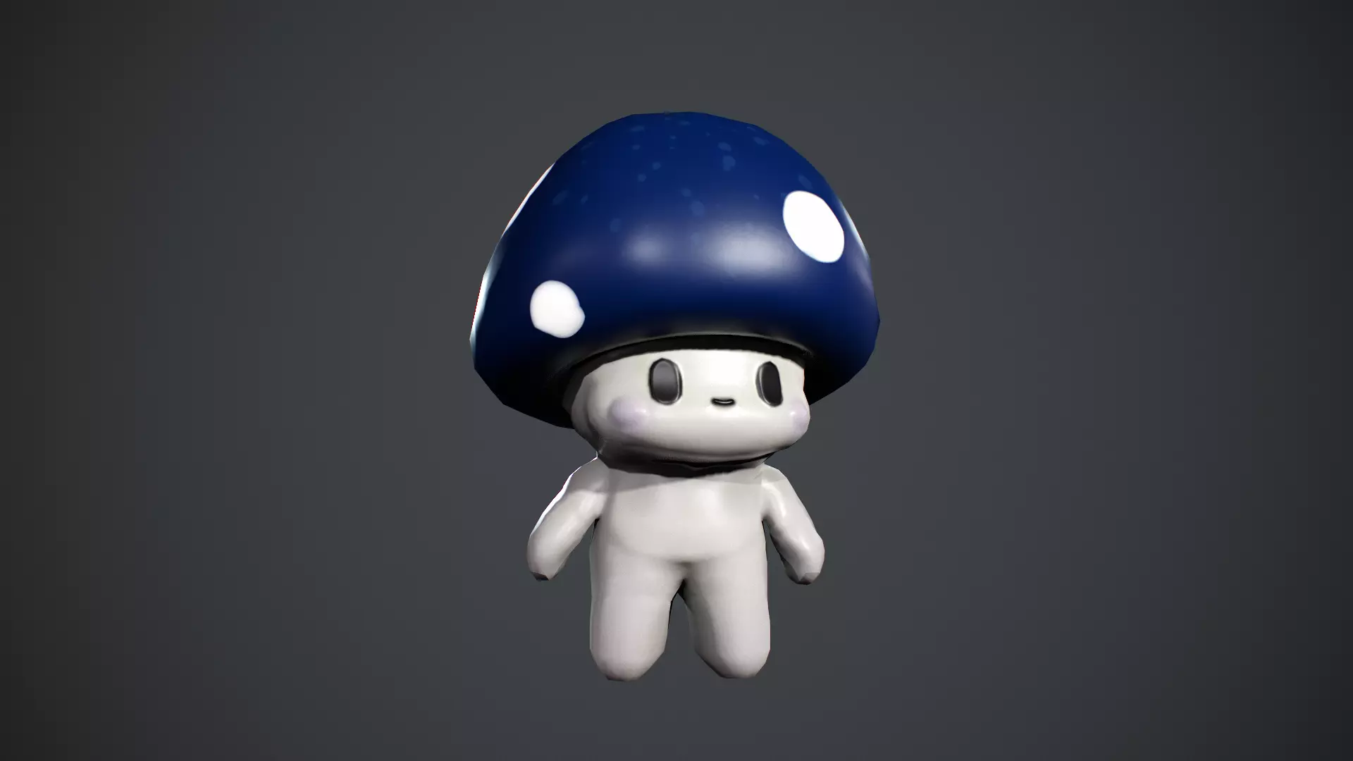 Mushroom Low poly Low-poly 3D model_11