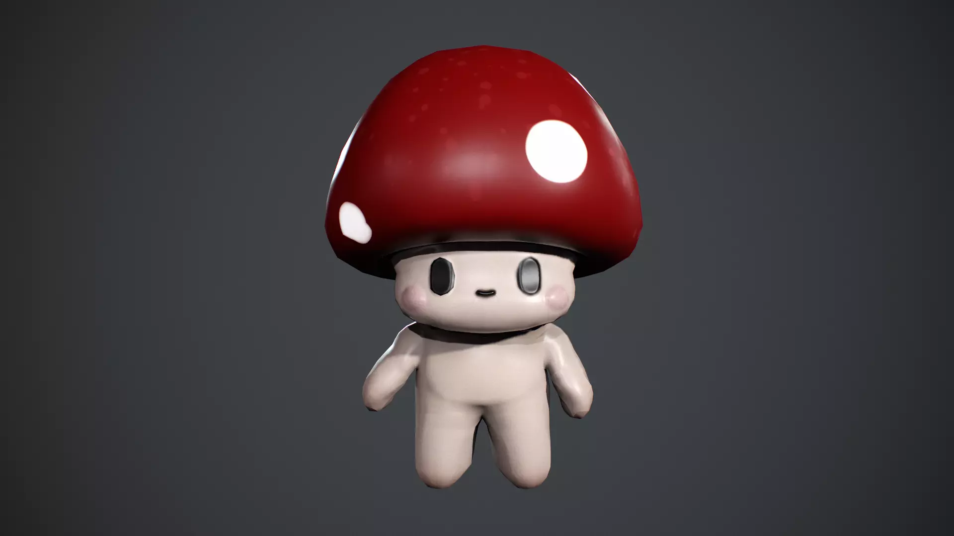 Mushroom Low poly Low-poly 3D model_15