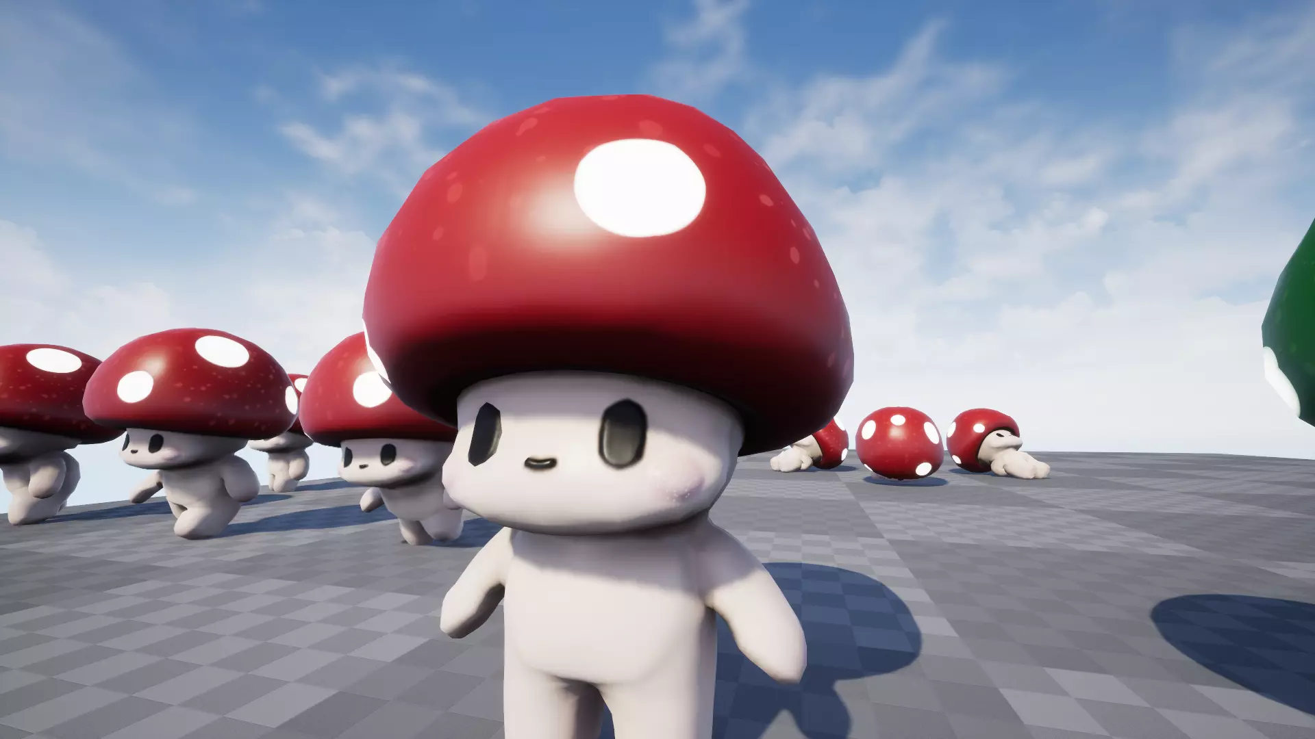 Mushroom Low poly Low-poly 3D model_25