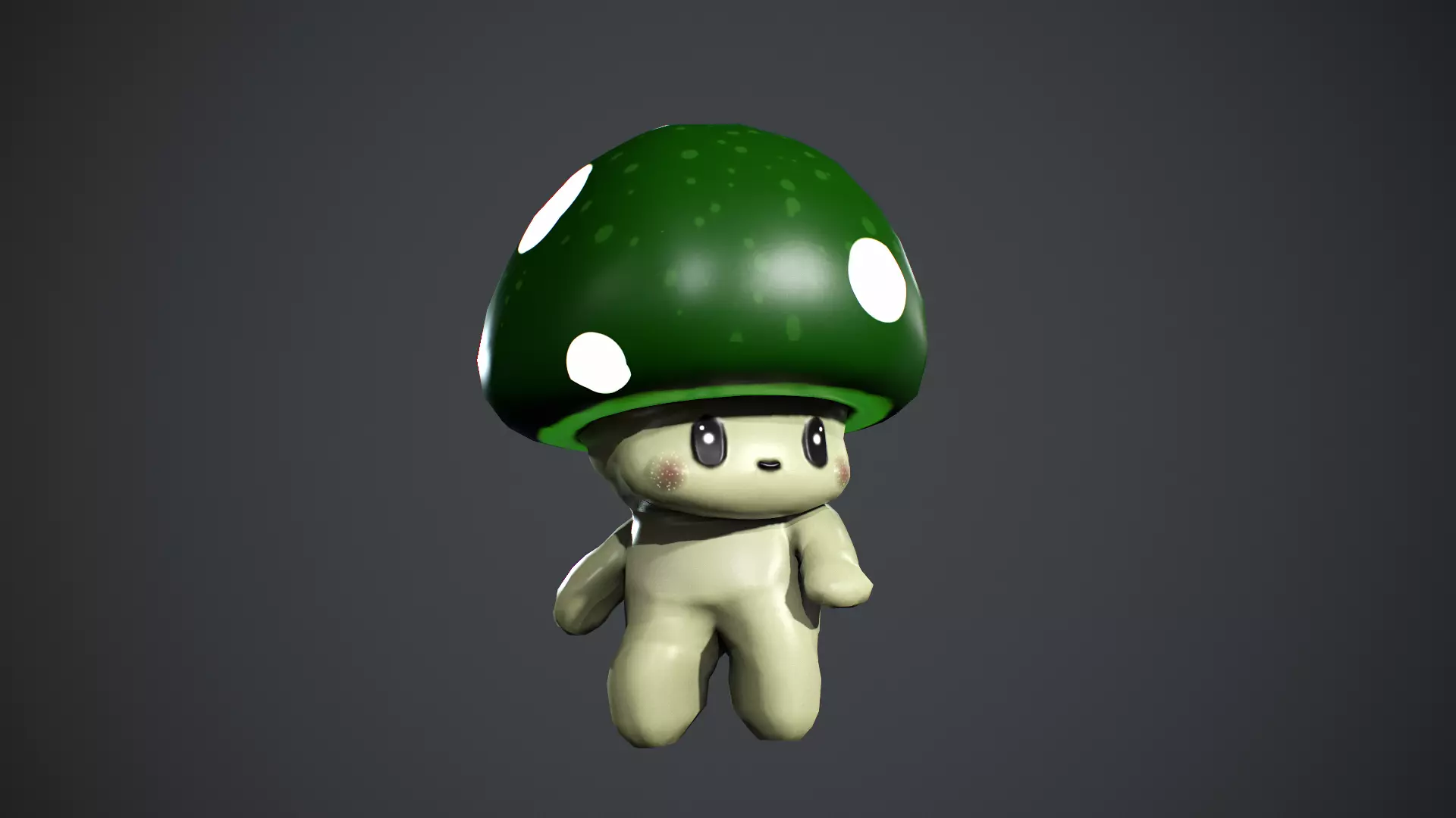 Mushroom Low poly Low-poly 3D model_10