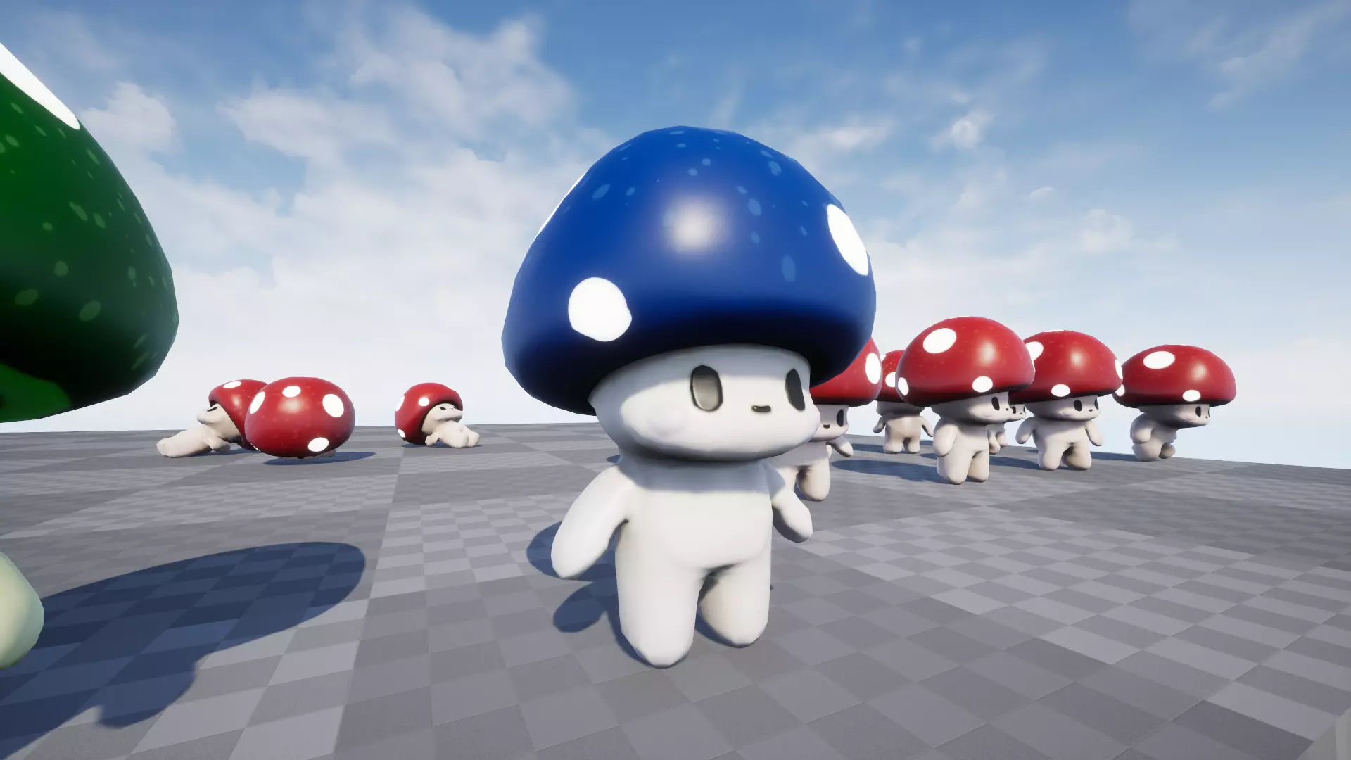 Mushroom Low poly Low-poly 3D model_21