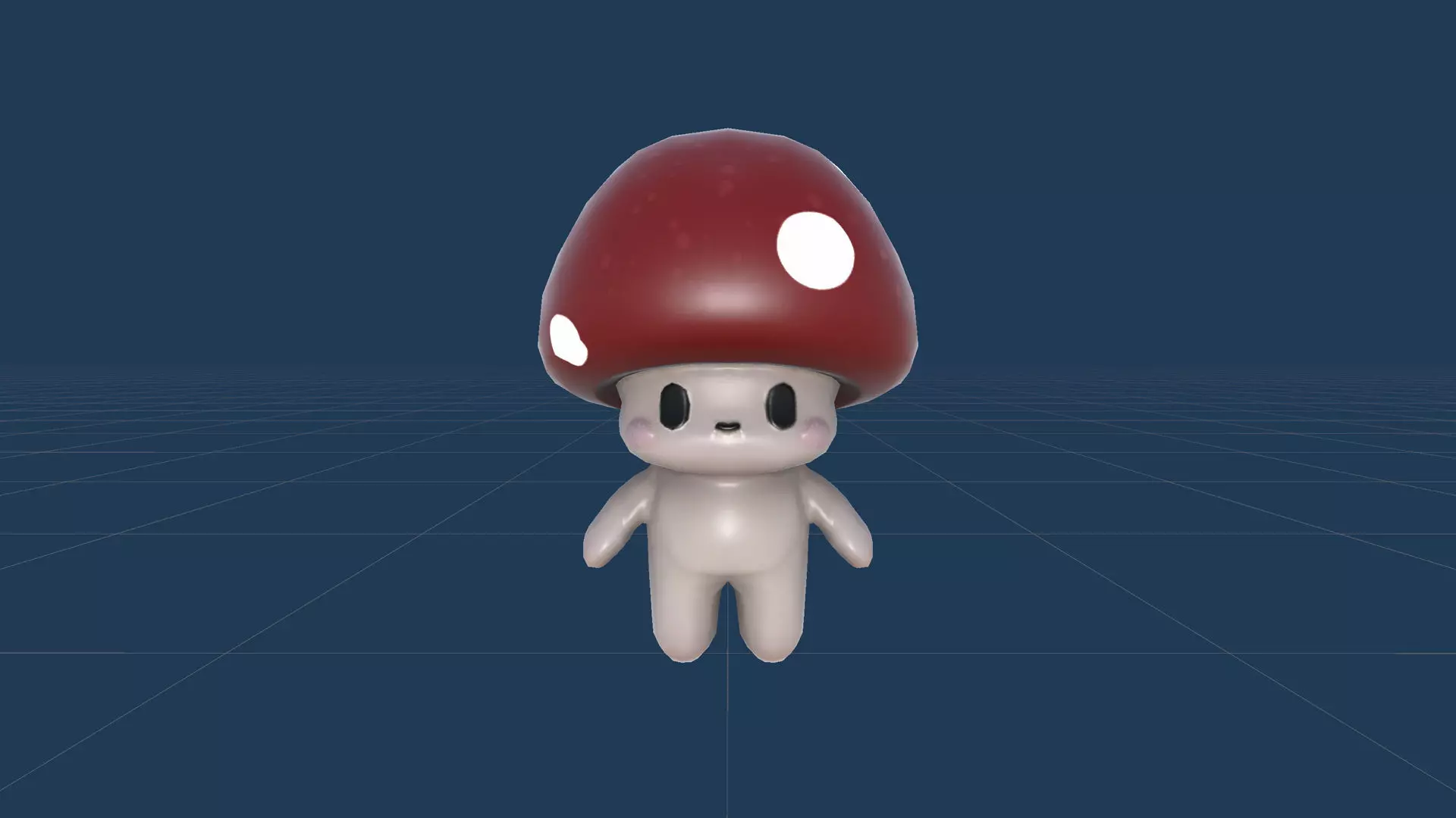 Mushroom Low poly Low-poly 3D model_27
