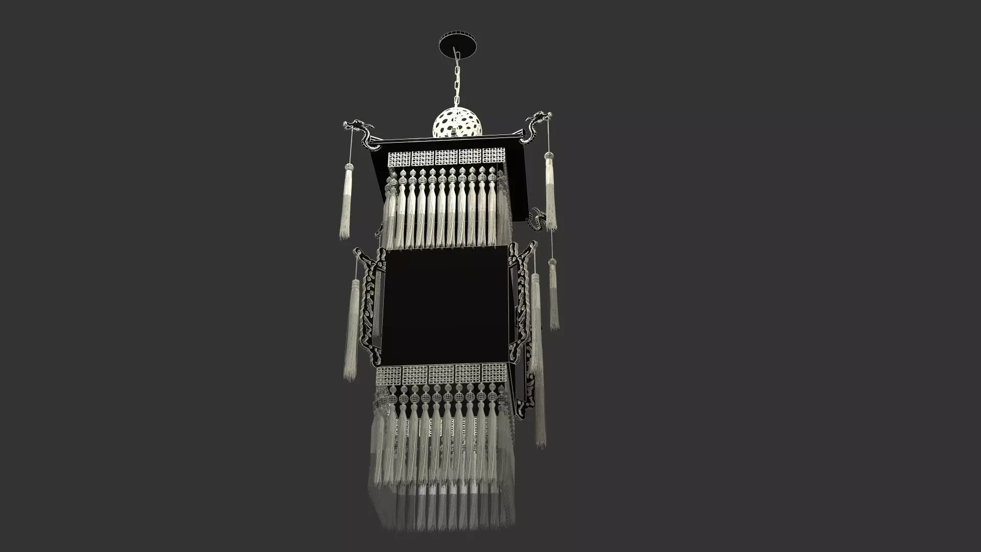Chinese palace lantern 3D model_13