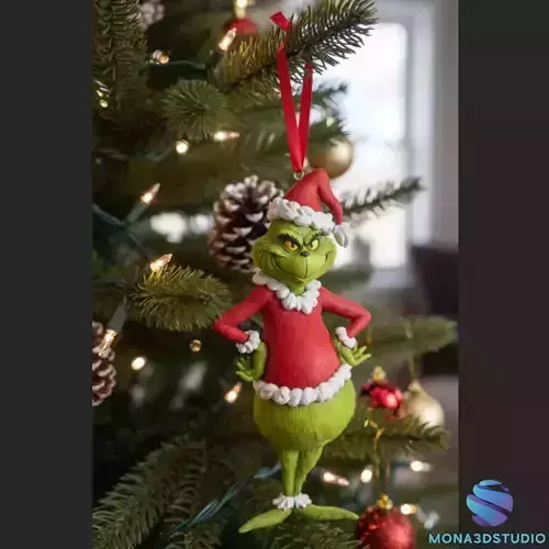 The Grinch Christmas Ornament - 3D Printable Decoration 3D print model