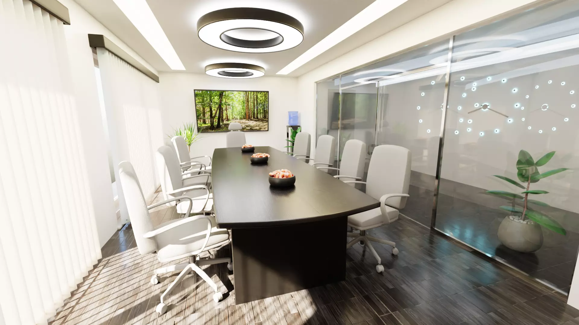 Conference Room V1 - Corporate Meeting Interior Scene 3D model