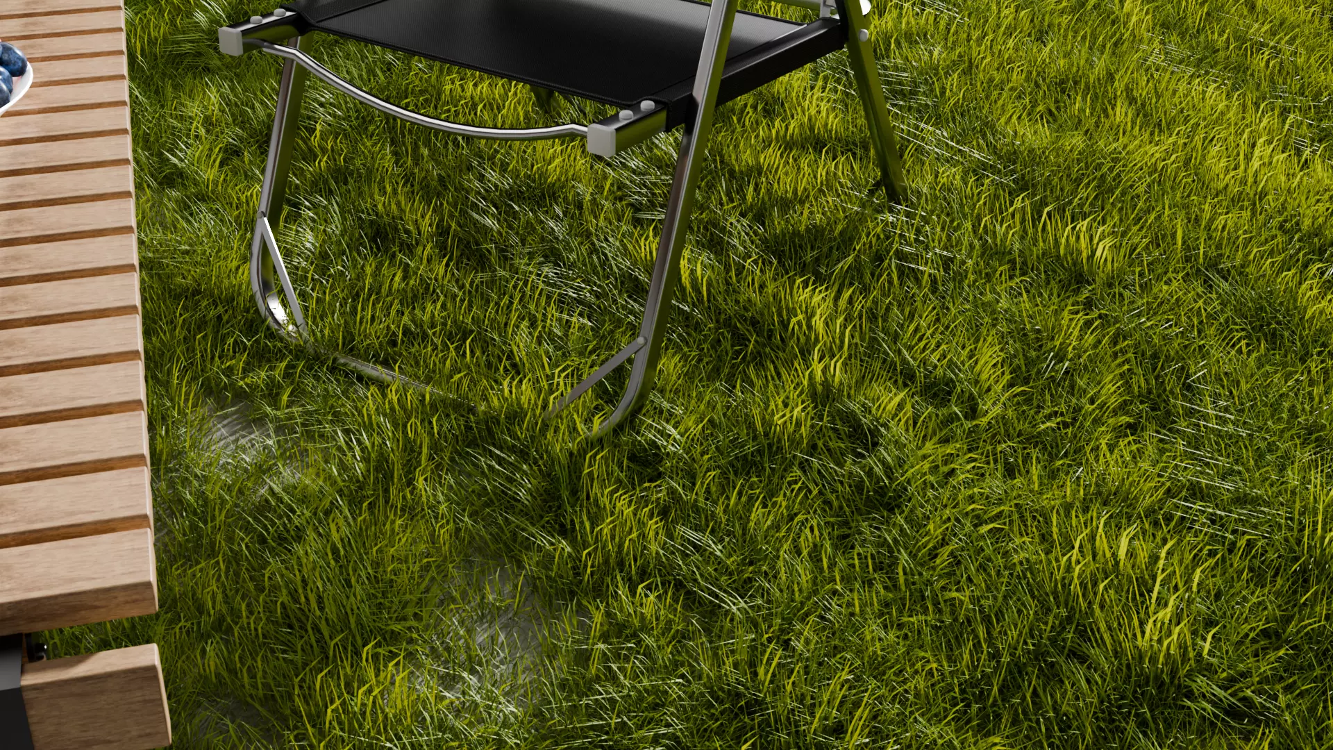 Blender rendering of realistic outdoor grass models 3D model_4
