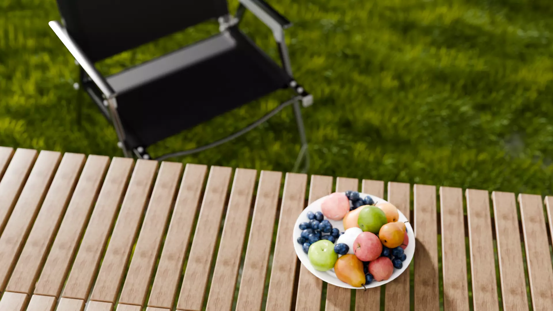 Blender rendering of realistic outdoor grass models 3D model_2