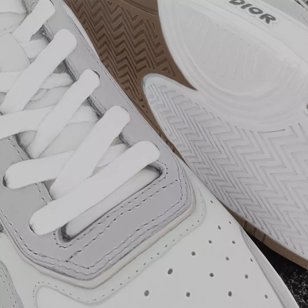 CHRISTIAN DIOR B28 UPTOWN LOW 3D SHOES GREY WHITE Low-poly 3D model_12