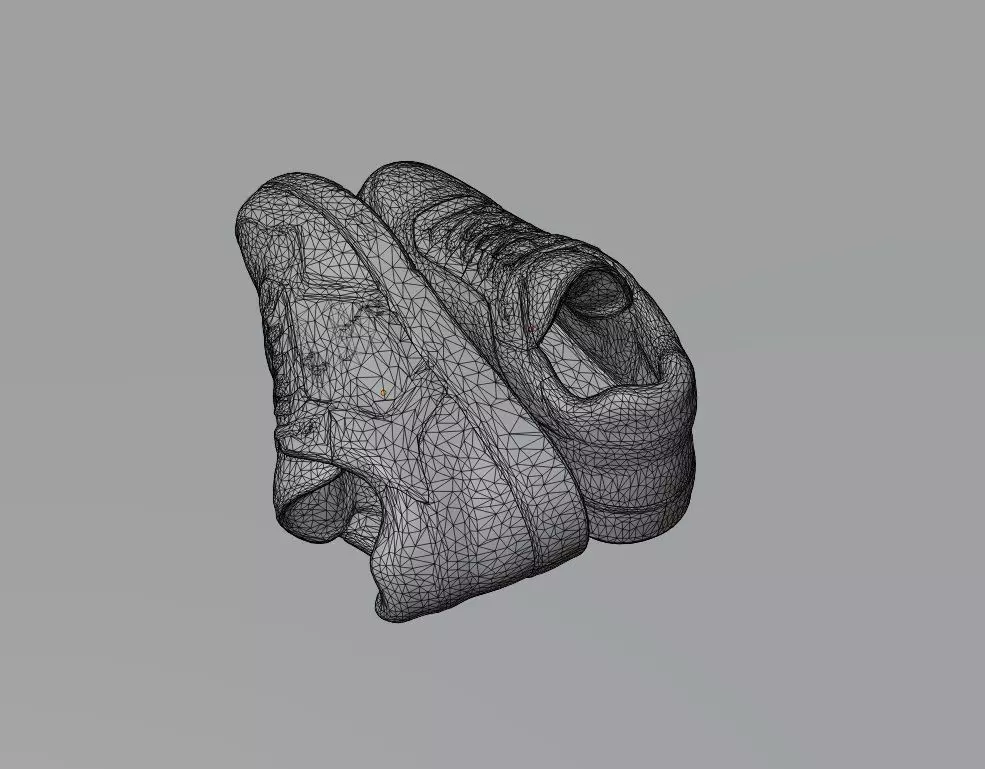 CHRISTIAN DIOR B28 UPTOWN LOW 3D SHOES GREY WHITE Low-poly 3D model_17