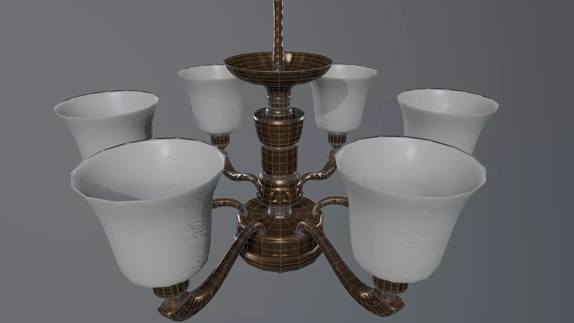 Chandelier-3D Art Of CrazycatJJ Low-poly 3D model_4