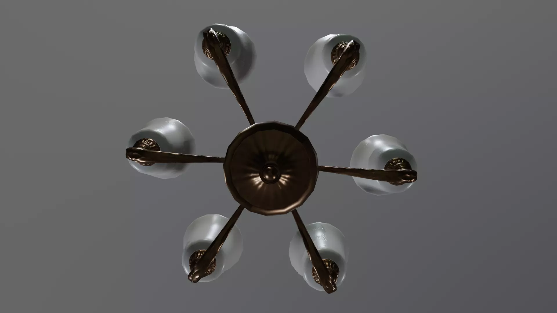Chandelier-3D Art Of CrazycatJJ Low-poly 3D model_3