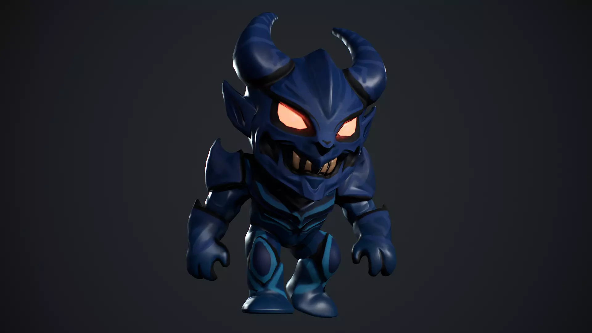 Demon Low Poly Low-poly 3D model_12