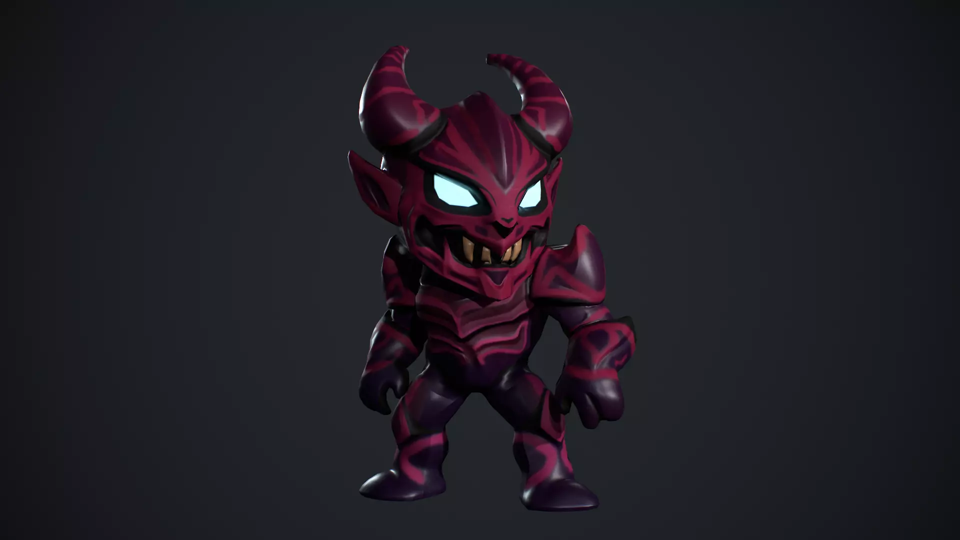 Demon Low Poly Low-poly 3D model_8
