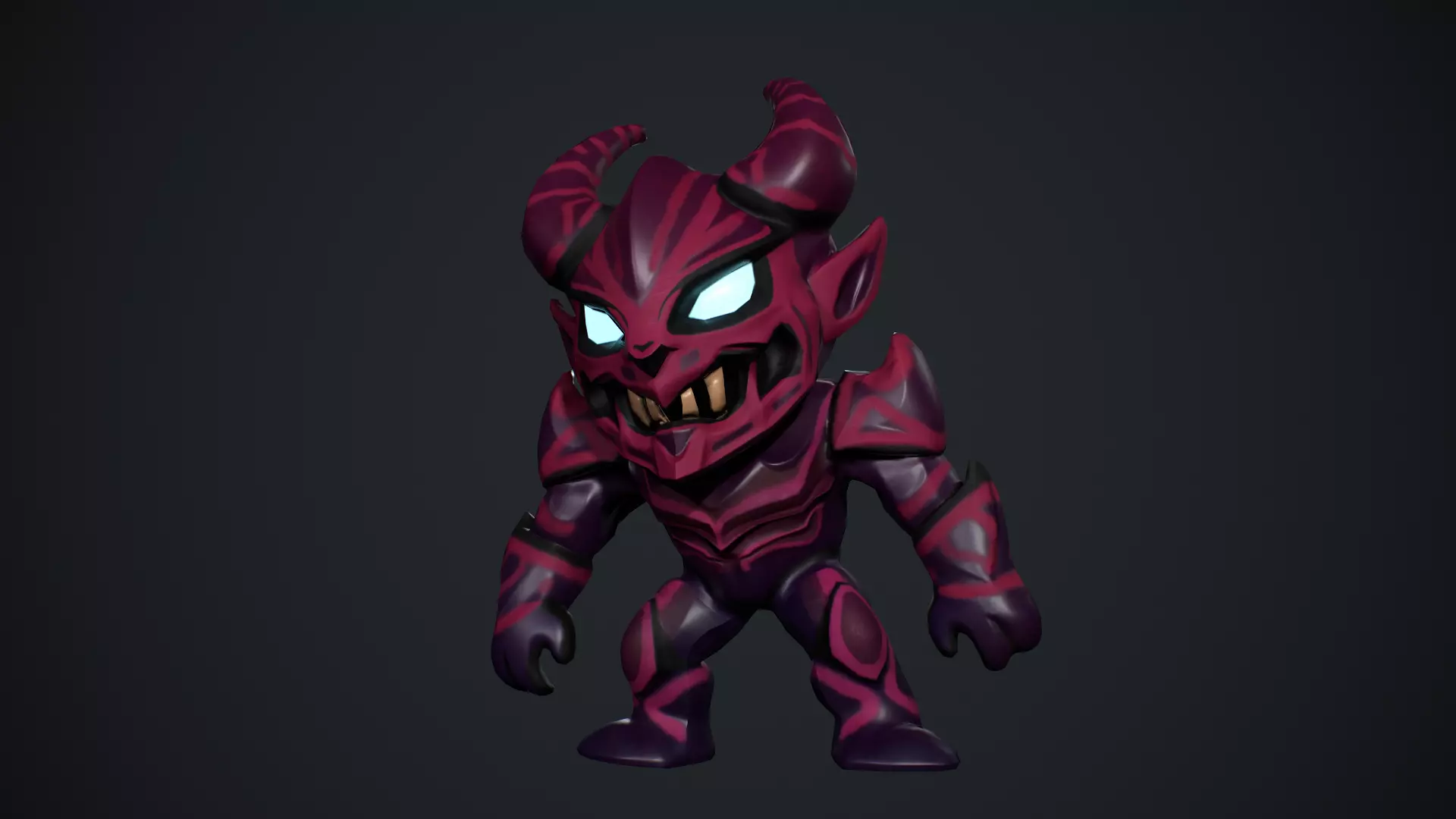 Demon Low Poly Low-poly 3D model_9