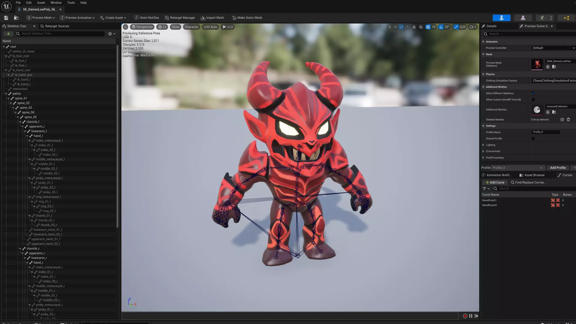 Demon Low Poly Low-poly 3D model_16