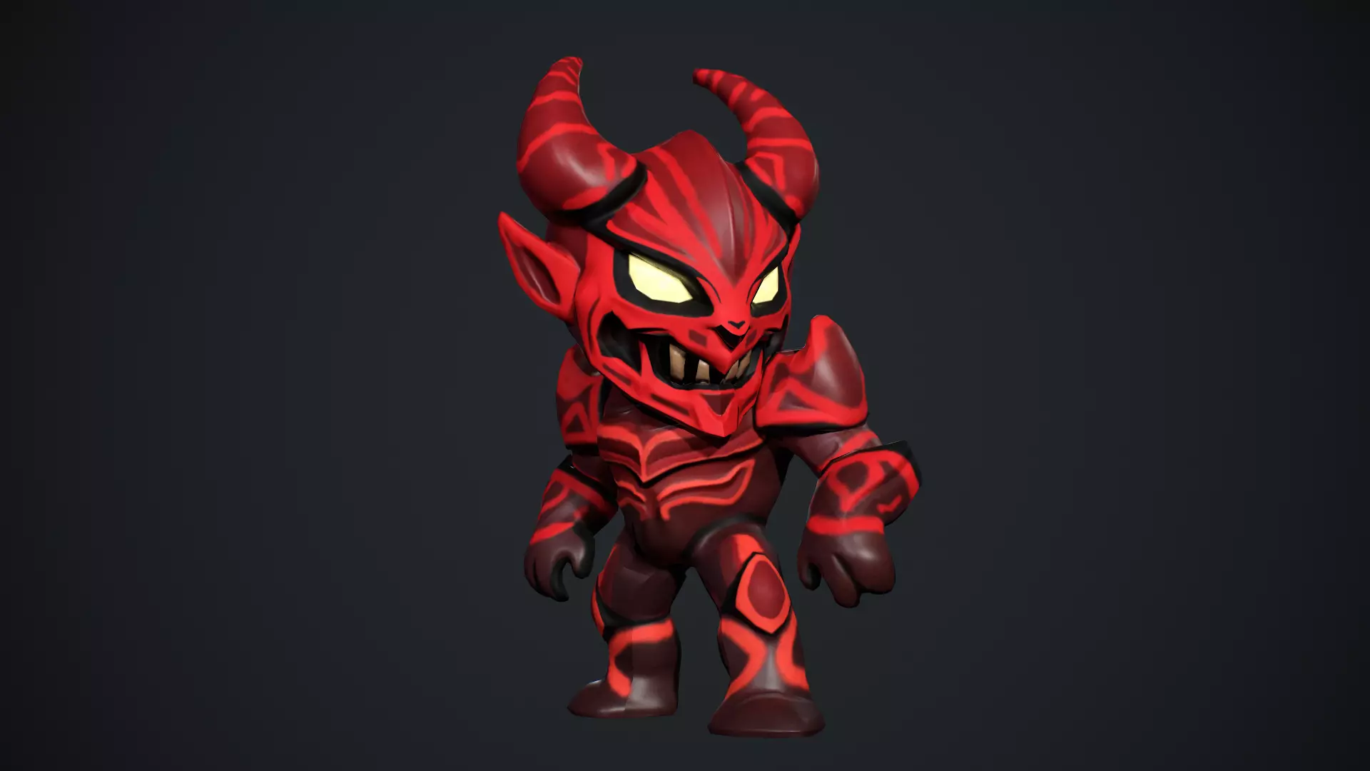 Demon Low Poly Low-poly 3D model_14