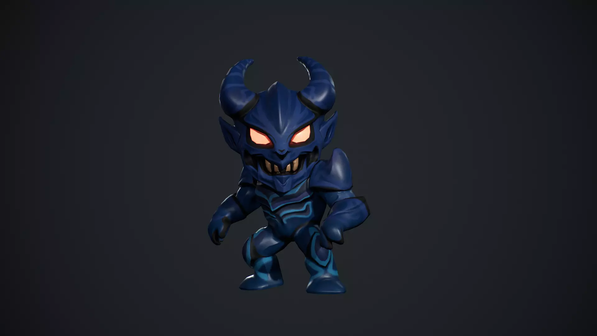 Demon Low Poly Low-poly 3D model_11