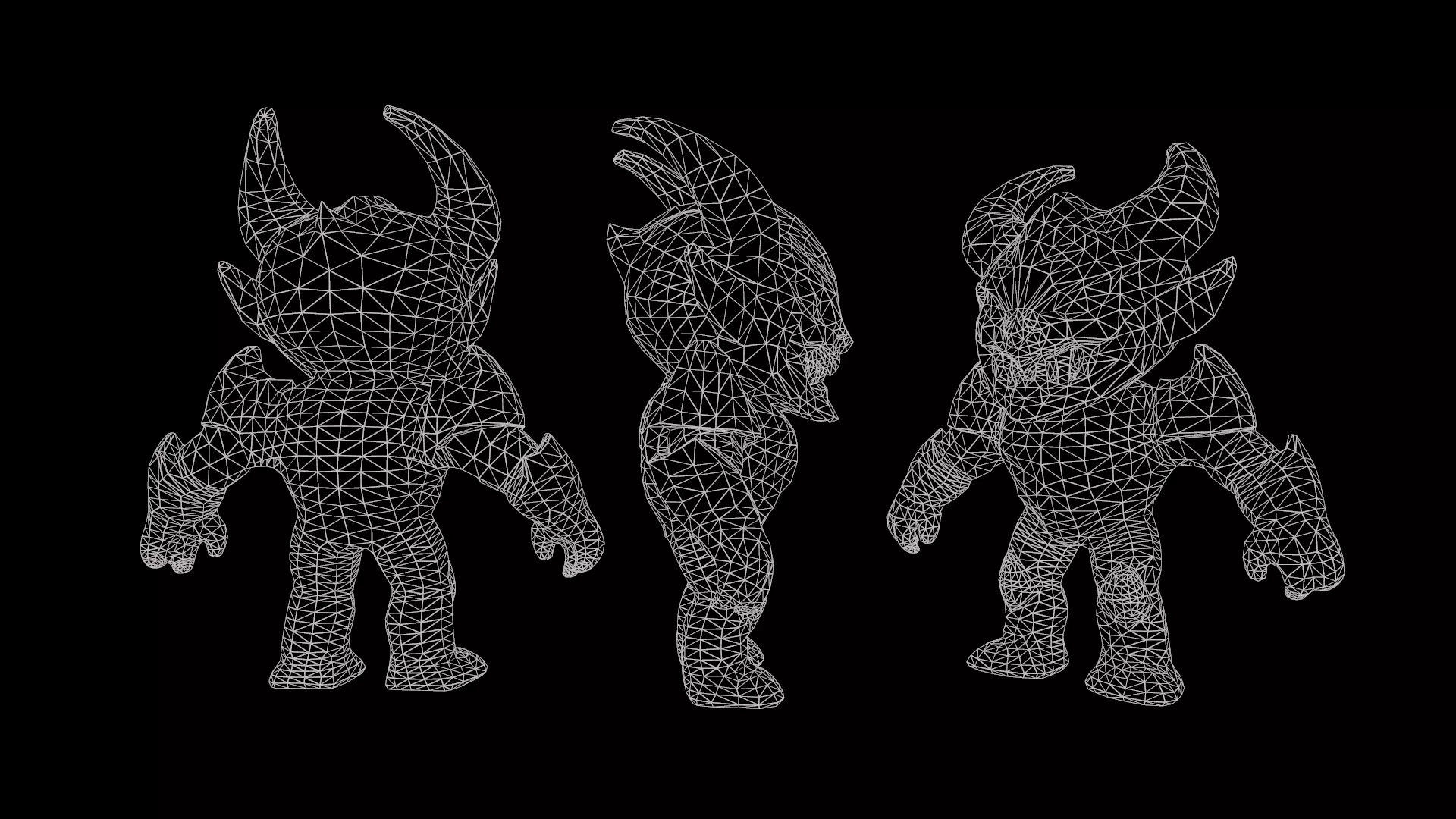 Demon Low Poly Low-poly 3D model_6