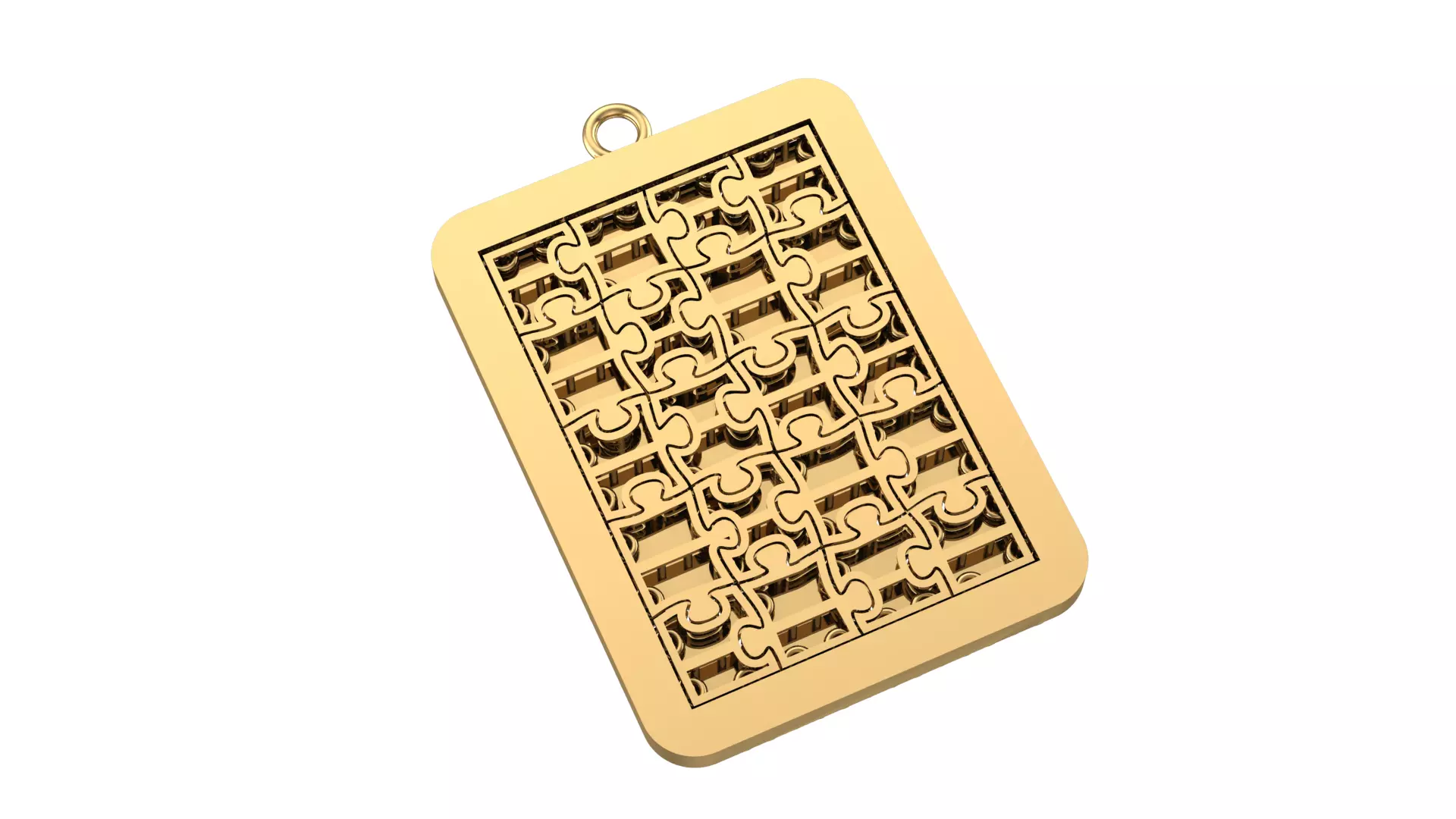 Puzzle Fusion Eagle Figured Pendant 3D print model_4