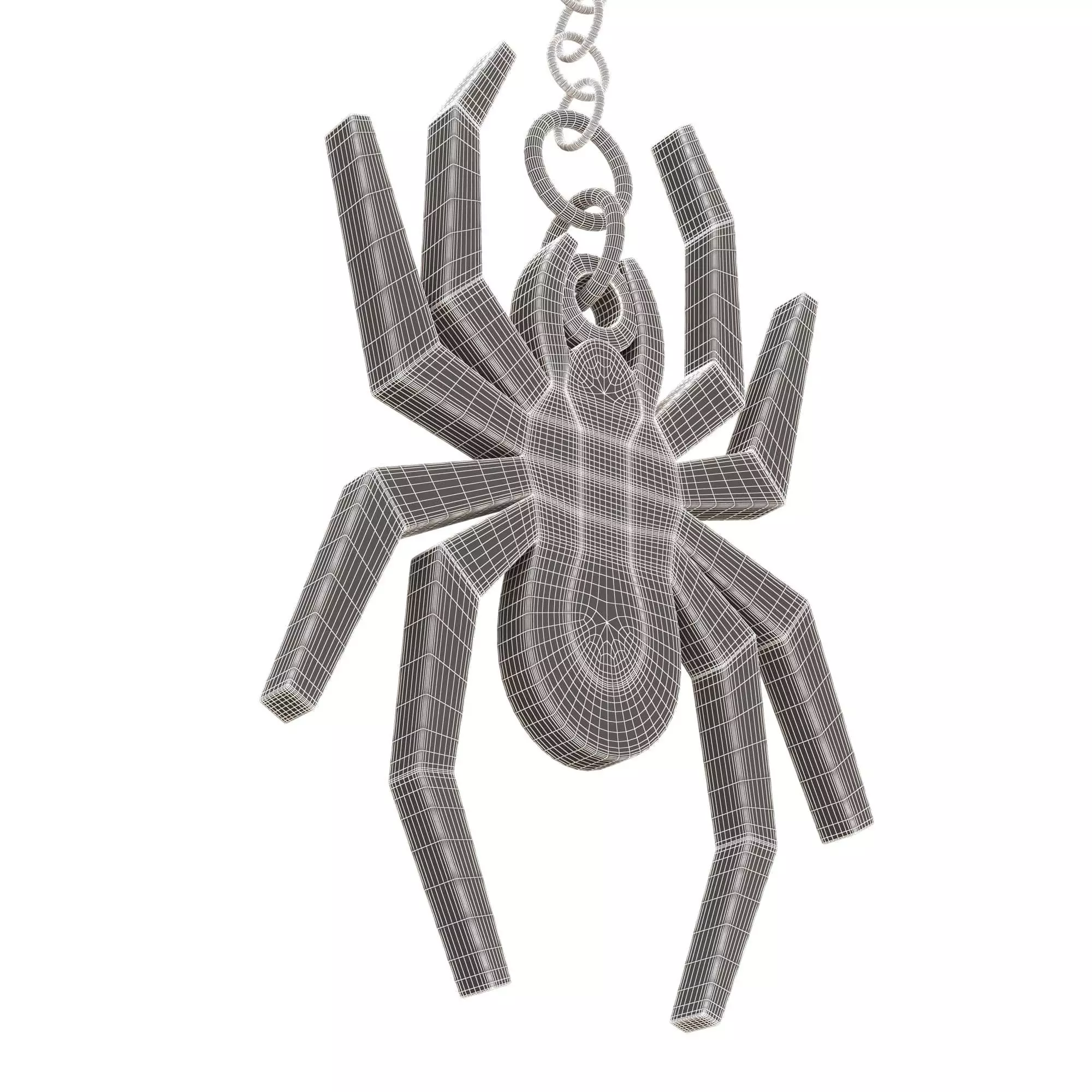 Spider Keychain 3D print model_9