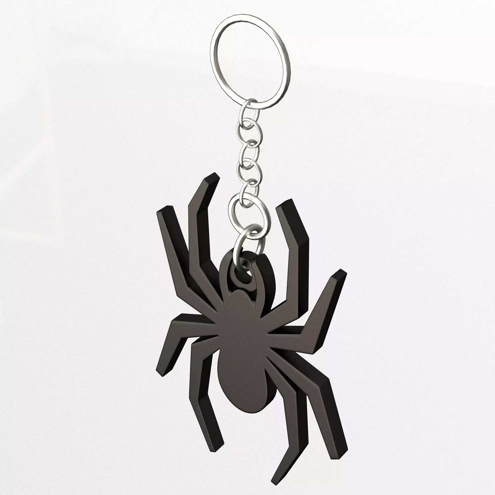Spider Keychain 3D print model_2