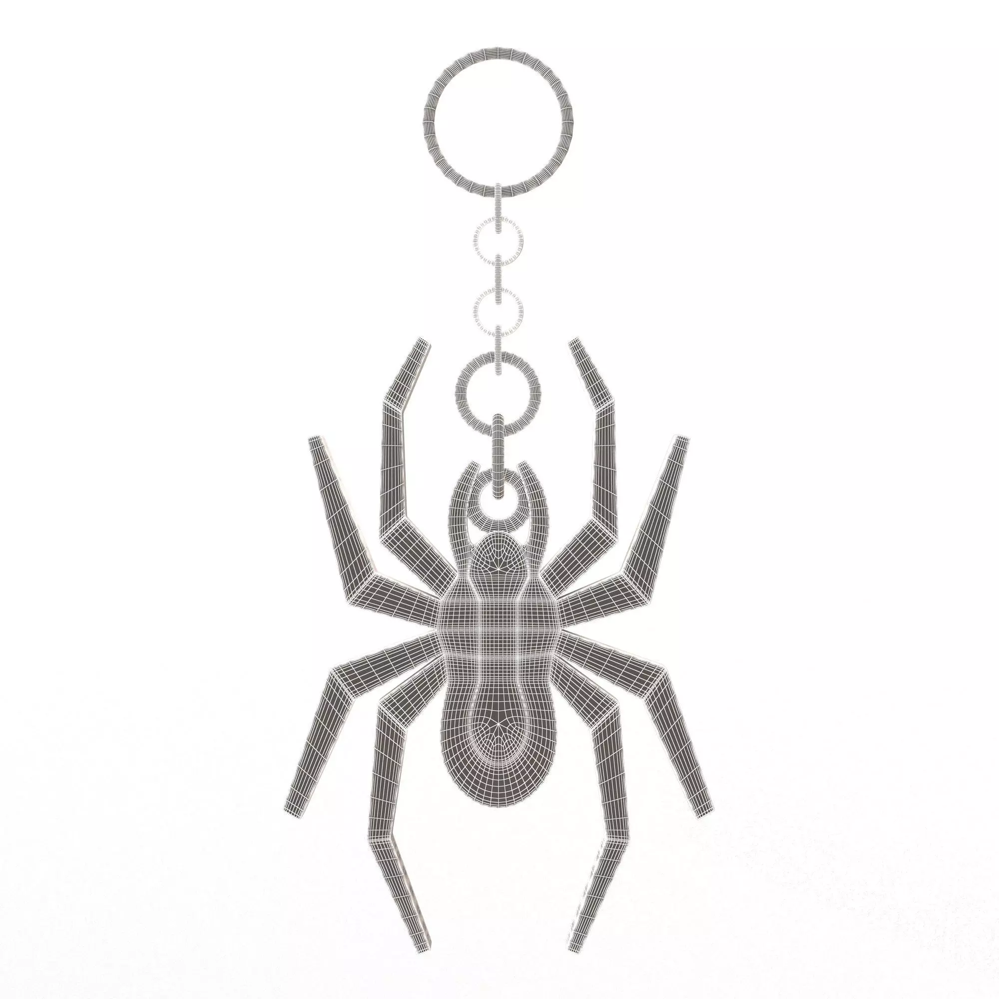 Spider Keychain 3D print model_6