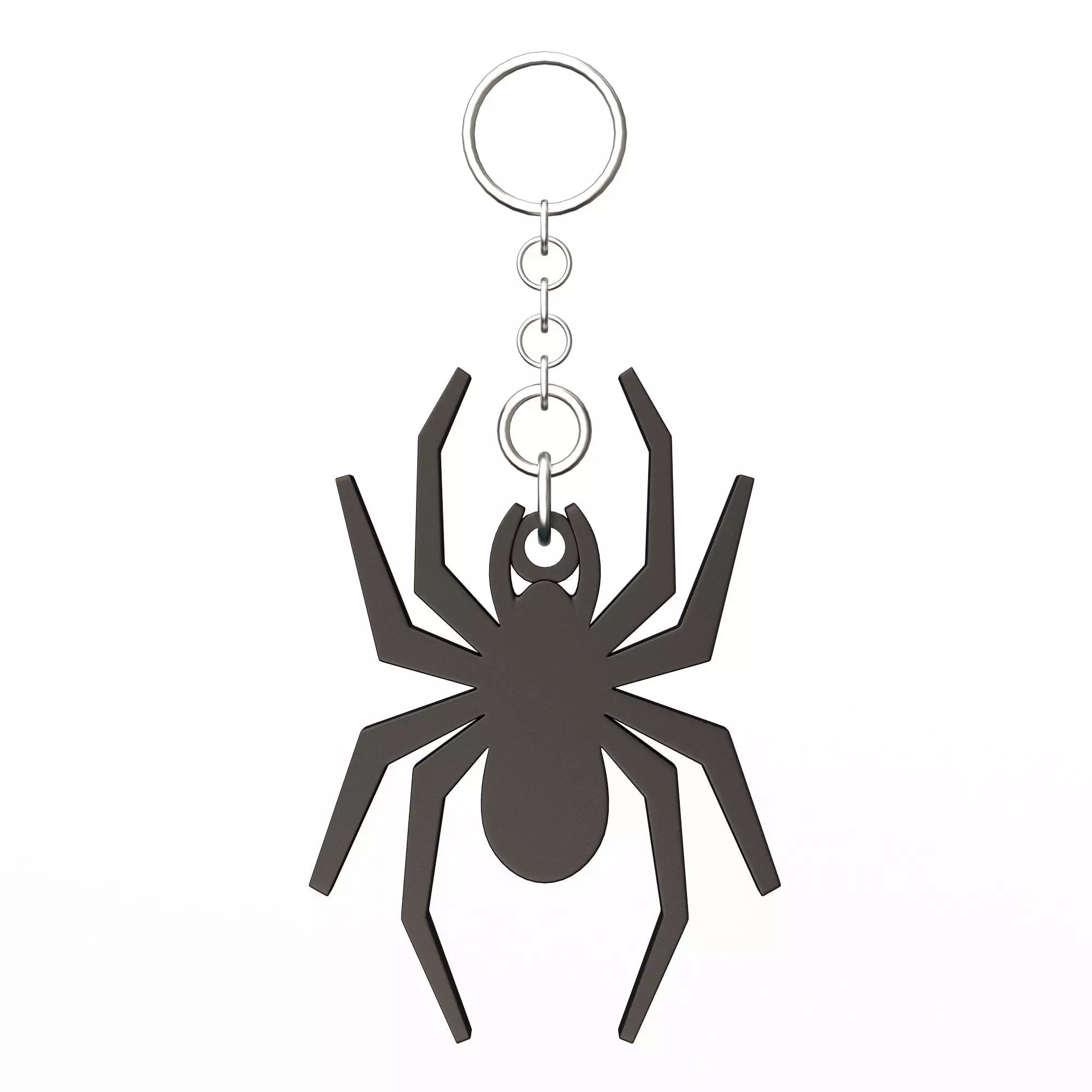 Spider Keychain 3D print model_0