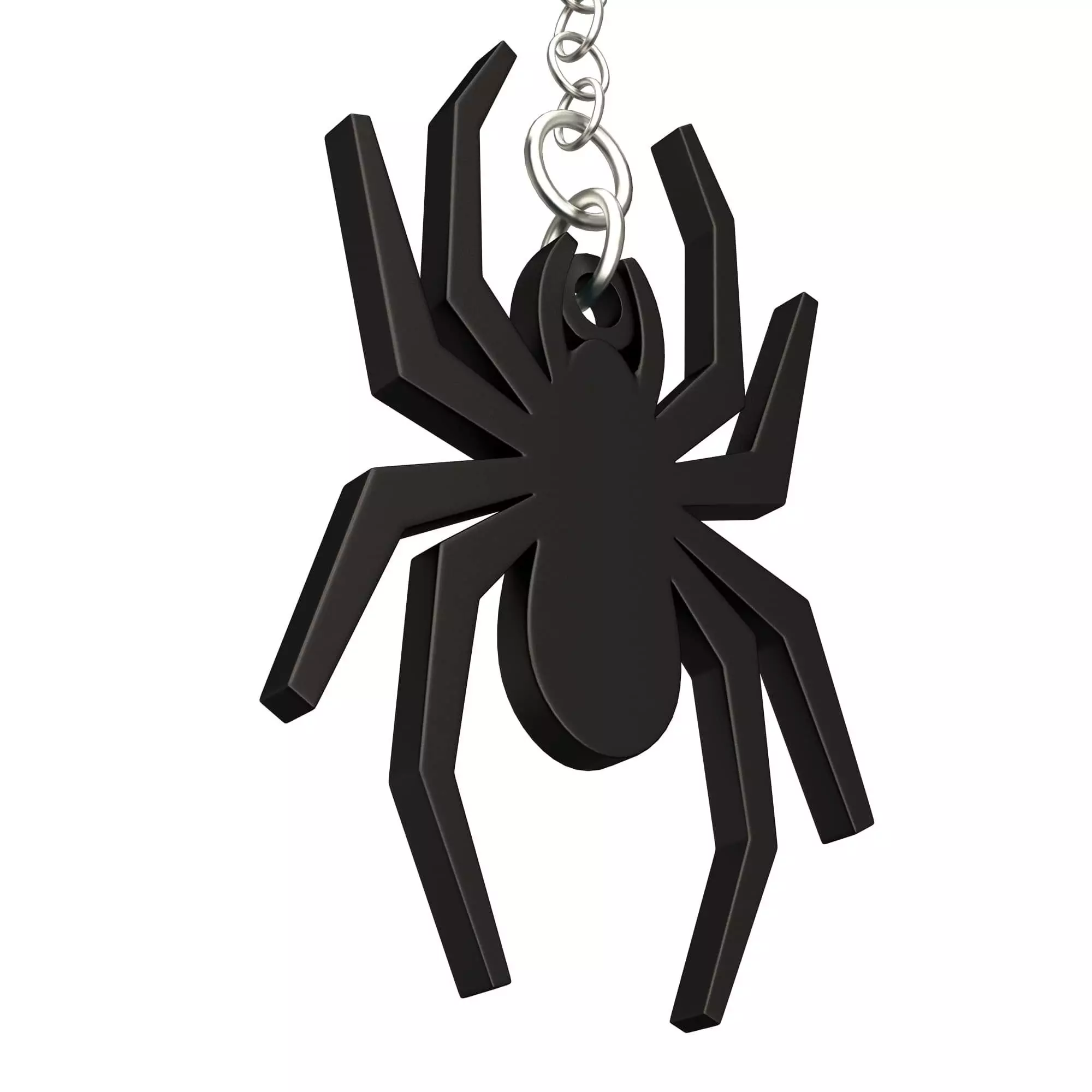 Spider Keychain 3D print model_3