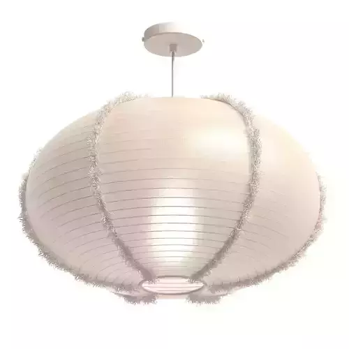 Restoration Hardware Mael Wide Linen Pendant