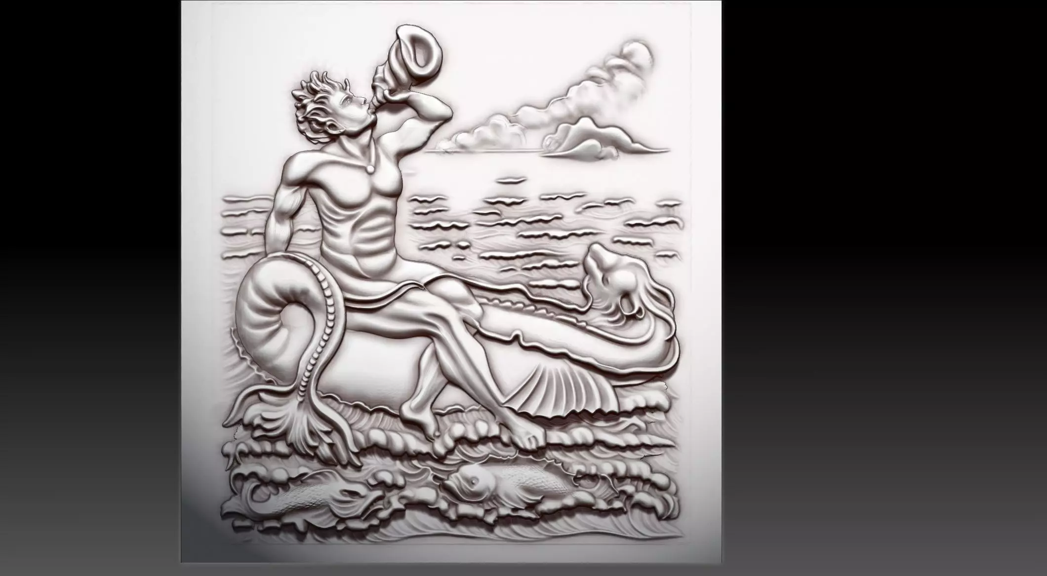 TRITON PANEL Low-poly 3D model_3