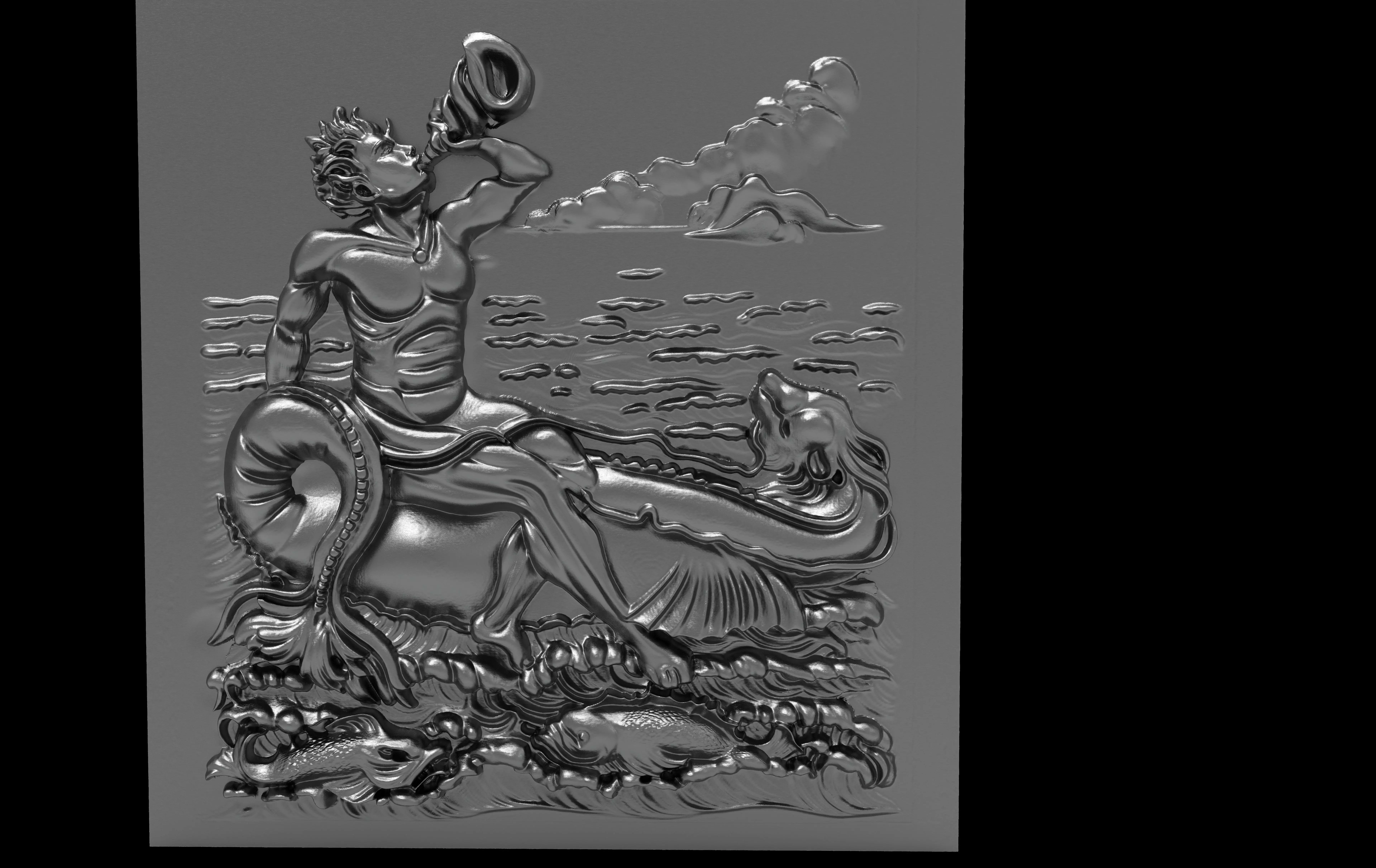 TRITON PANEL Low-poly 3D model_6