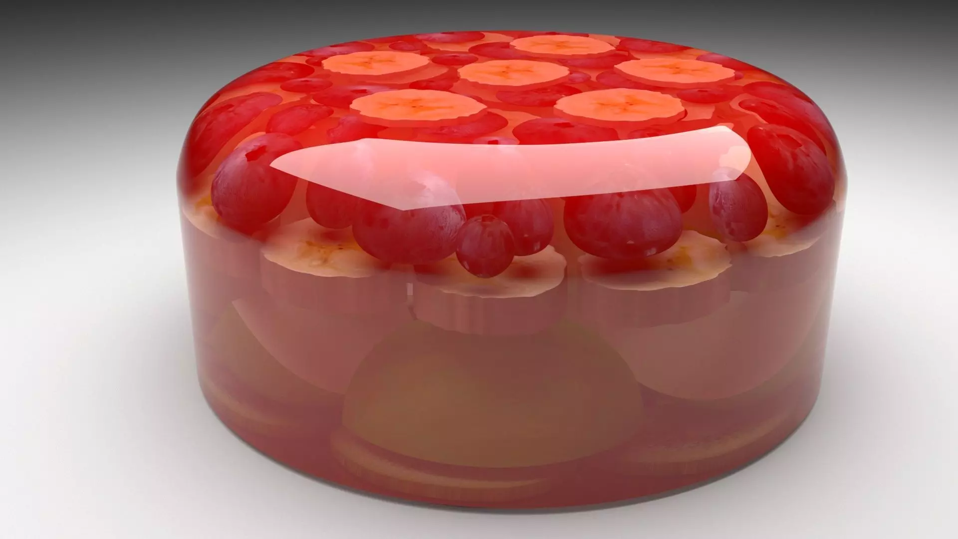 Fruit Jelly Cake 3D model_4