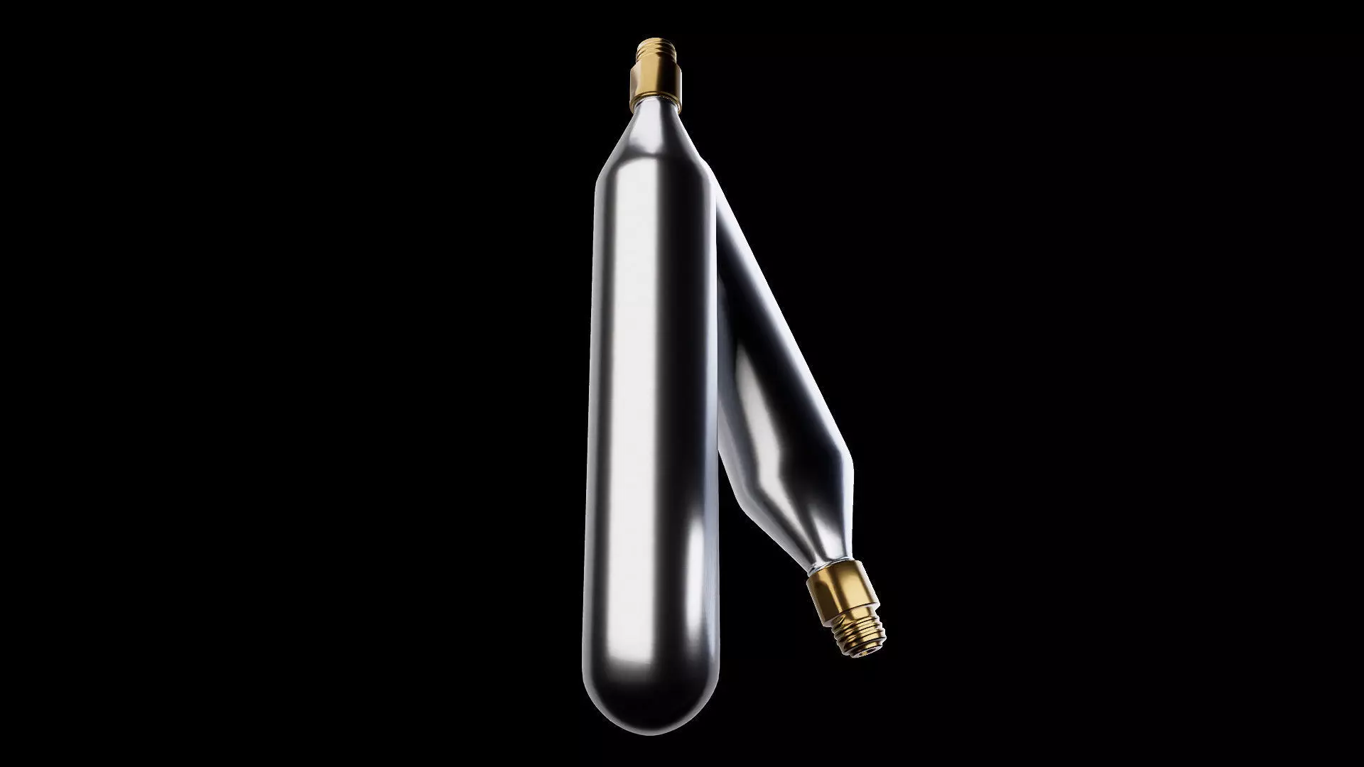 CO2 gas cartridge cylinder or bottle 3d model 3D model_0