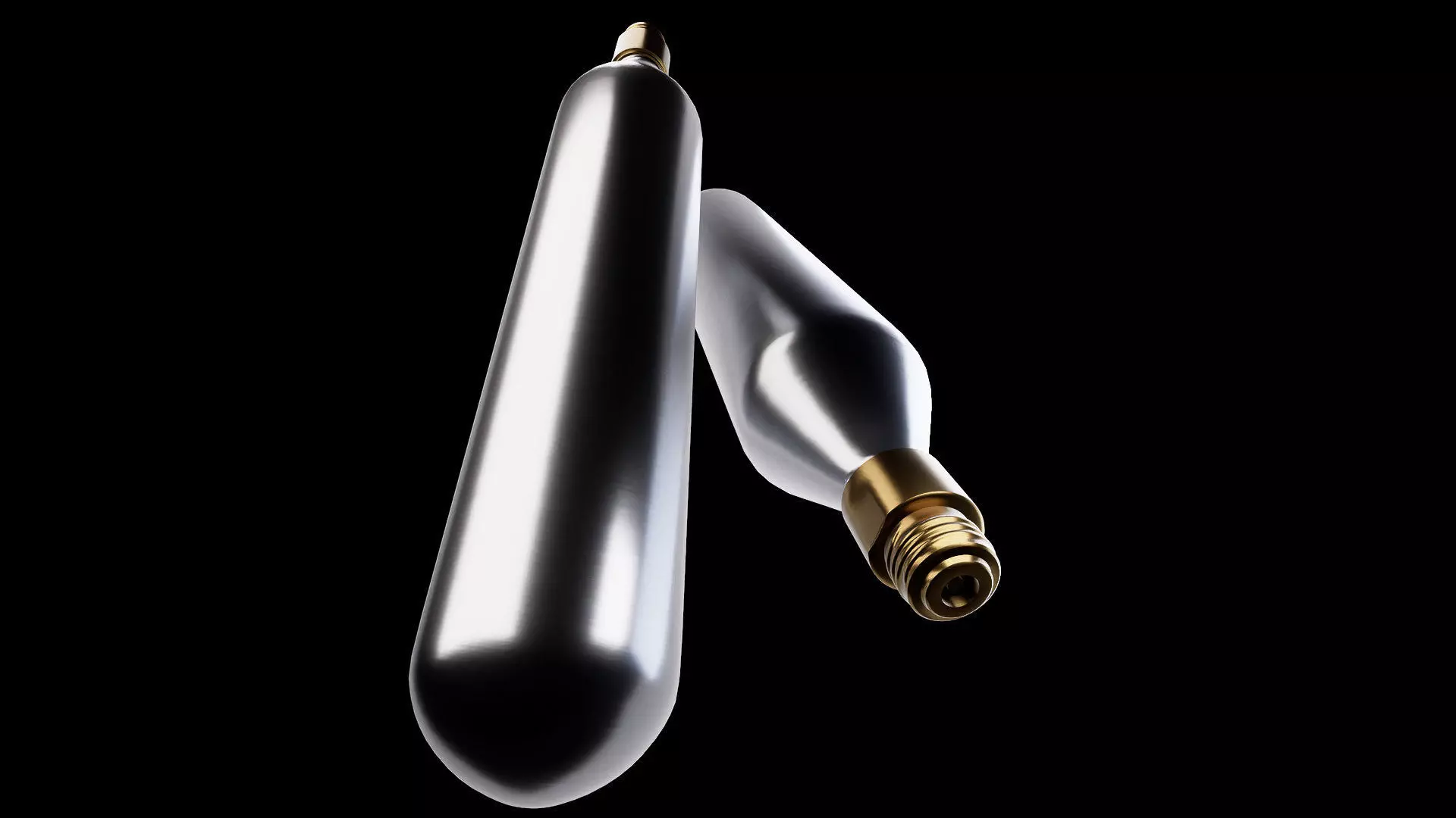 CO2 gas cartridge cylinder or bottle 3d model 3D model_1