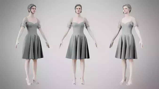 Dress 09 Philippine Gray