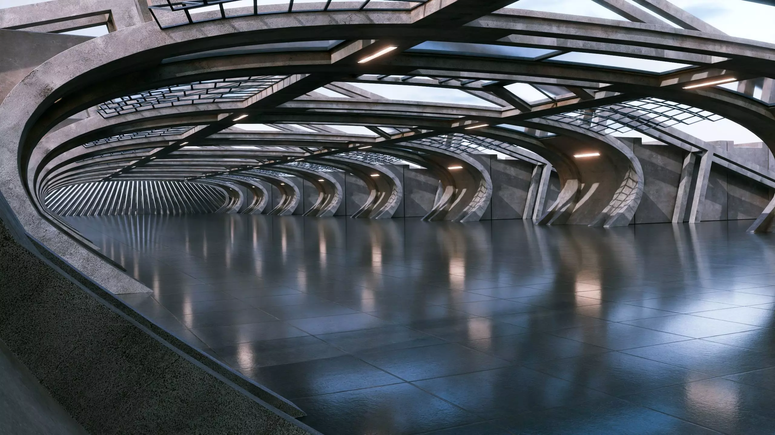 Vehicle Rendering Scene - Architectural Background - V1U8 3D model_7