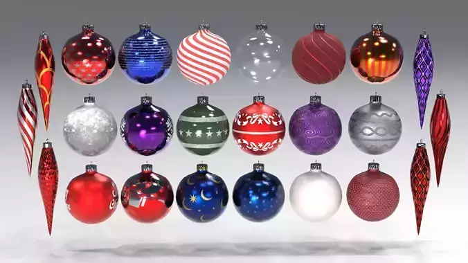 Christmas Ornaments Asset Pack