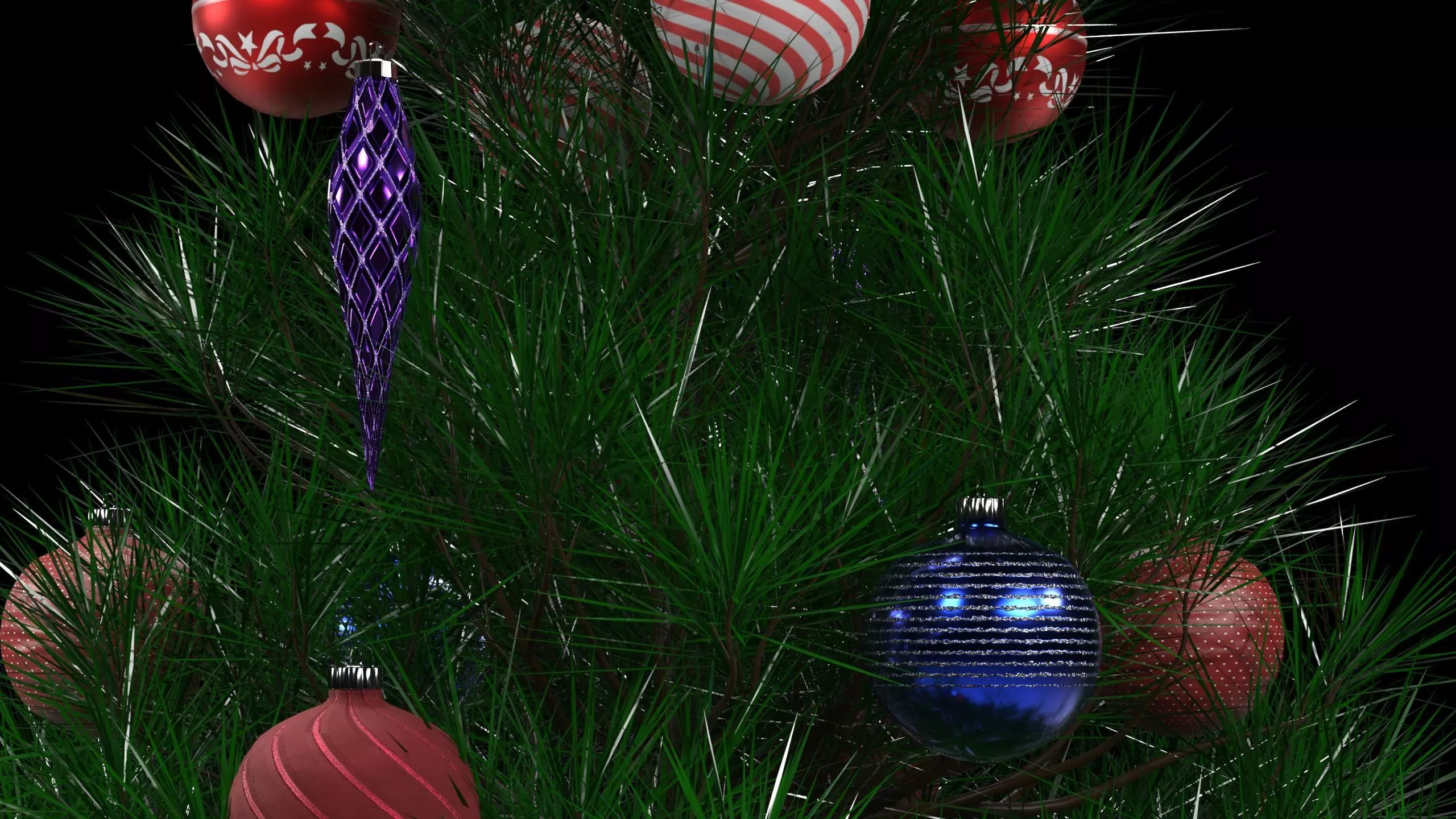 Christmas Ornament Asset Pack Low-poly 3D model_4