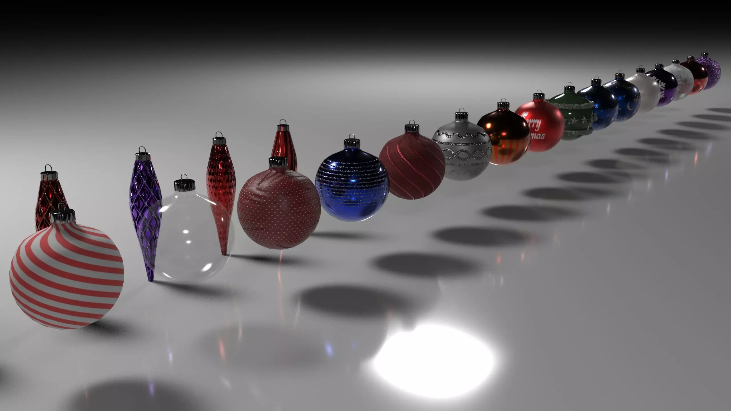 Christmas Ornament Asset Pack Low-poly 3D model_6