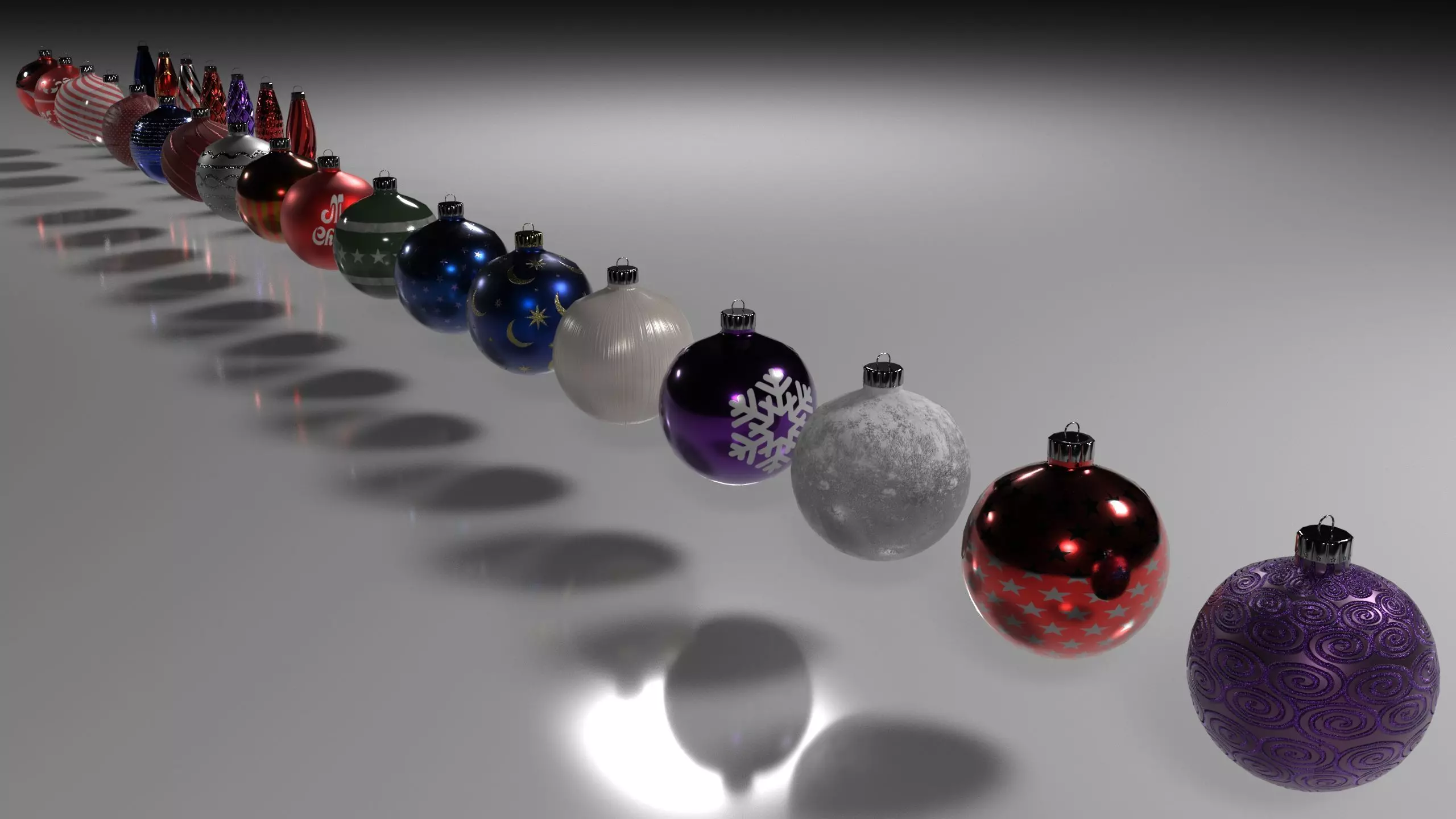 Christmas Ornament Asset Pack Low-poly 3D model_7