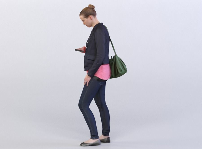 Dana 0019 Woman looking at her phone