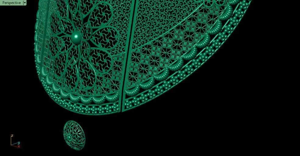 The fusion choker - necklace 3D print model_2