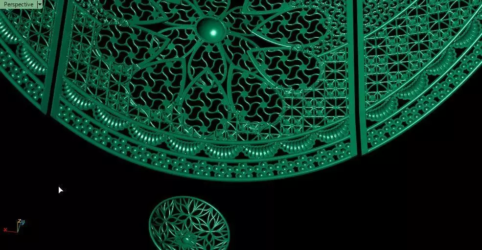 The fusion choker - necklace 3D print model_4