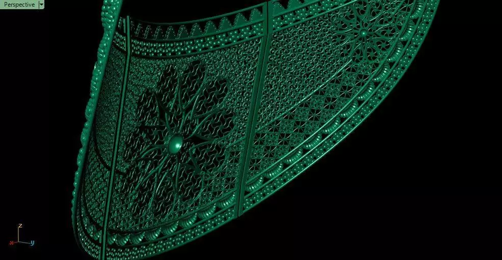 The fusion choker - necklace 3D print model_3