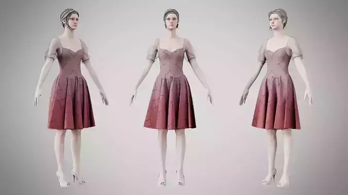 Dress 09 Bazaar With Design