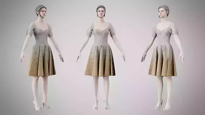 Dress 09 Grullo With Design