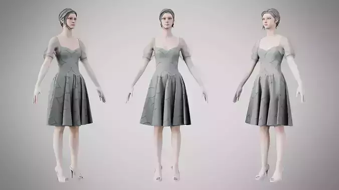 Dress 09 Philippine Gray With Design